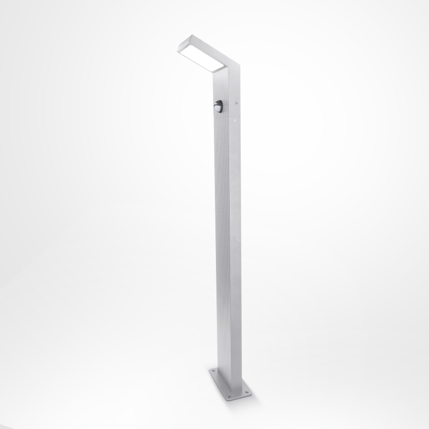 Brilagi - LED Outdoor Lamp with Sensor RIANO LED/8W/230V Silver IP65