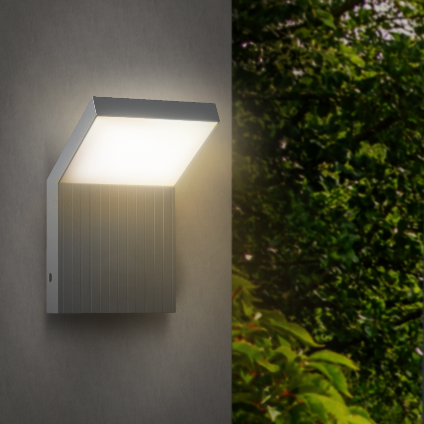 Brilagi - RIANO LED Outdoor Wall Light LED/8W/230V Silver IP65