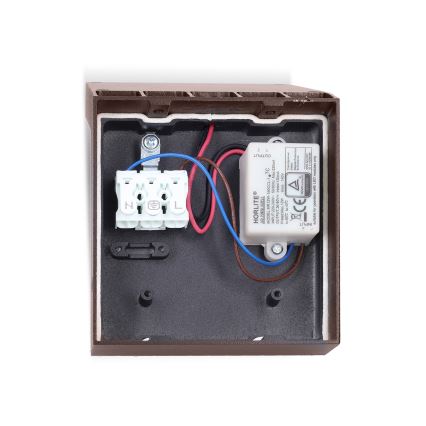 BRILAGI - RIANO LED Outdoor Wall Light with Sensor, LED 8W/230V, Brown, IP65