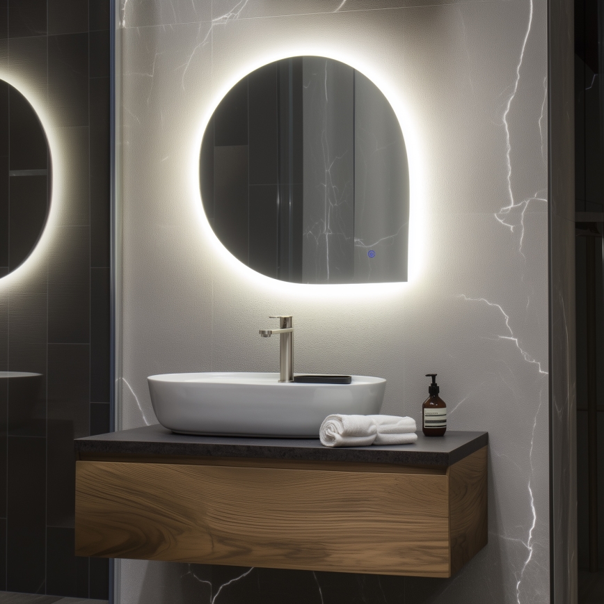 Brilagi - RICADI LED Bathroom Mirror 19W/230V 60x60 cm IP44 CRI 90 Dimmable + CCT