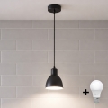 Brilagi - RIDDY cable-mounted LED pendant 1xE27/60W/230V black