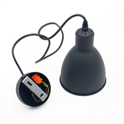 Brilagi - RIDDY cable-mounted LED pendant 1xE27/60W/230V black