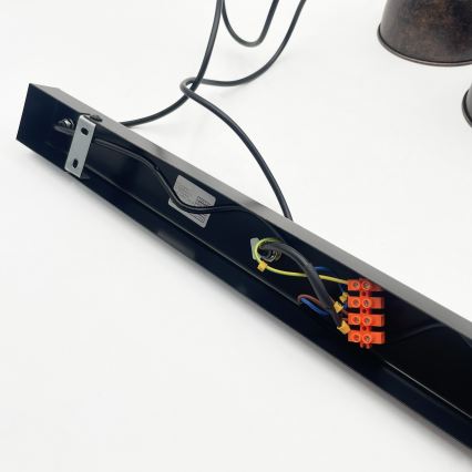 Brilagi - RIDDY Cable-Suspended LED Pendant, 3×E27 (max. 60W), 230V, Copper/Patina