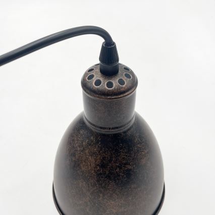 Brilagi - RIDDY Cable-Suspended LED Pendant, 3×E27 (max. 60W), 230V, Copper/Patina