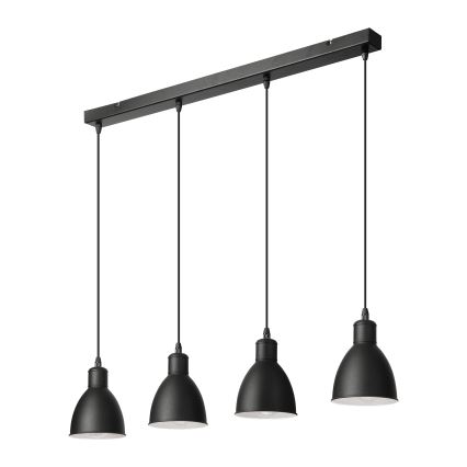 Brilagi - RIDDY LED Cable-Suspended Pendant, 4x E27/60W/230V, Black