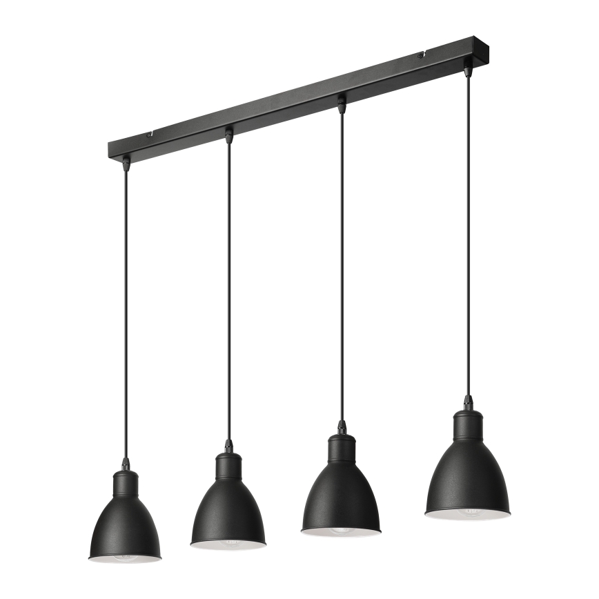 Brilagi - RIDDY LED Cable-Suspended Pendant, 4x E27/60W/230V, Black