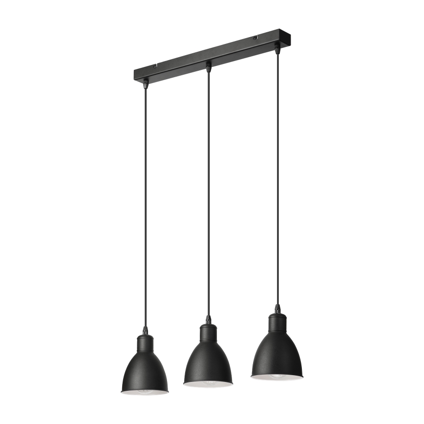 Brilagi - RIDDY LED Pendant Light on Cable, 3xE27/60W/230V, Black