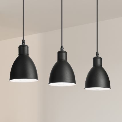 Brilagi - RIDDY LED Pendant Light on Cable, 3xE27/60W/230V, Black