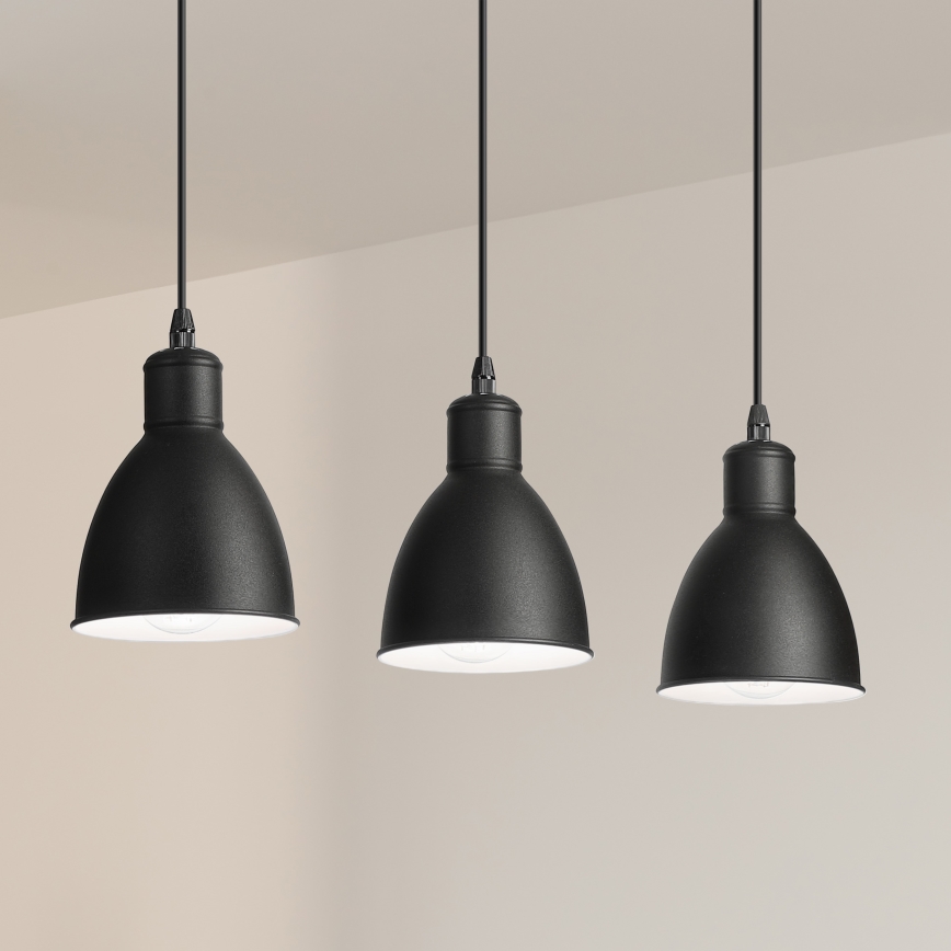 Brilagi - RIDDY LED Pendant Light on Cable, 3xE27/60W/230V, Black