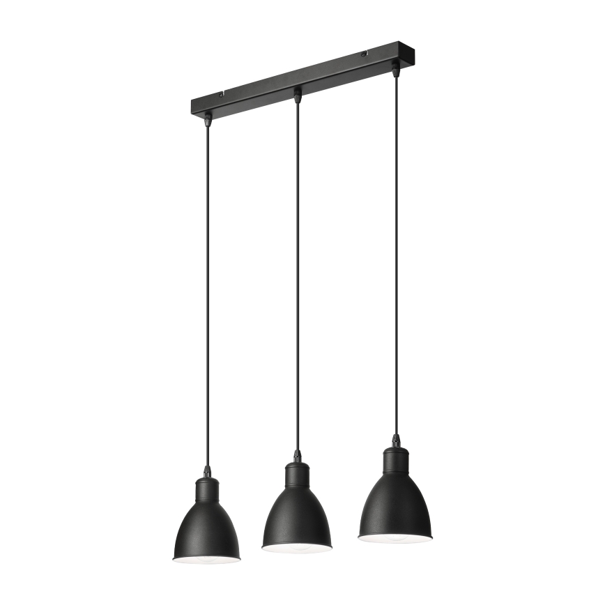 Brilagi - RIDDY LED Pendant Light on Cable, 3xE27/60W/230V, Black