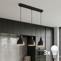 BRILAGI - RIDDY LED pendant suspended on a cable, 3xE27/60W/230V, black