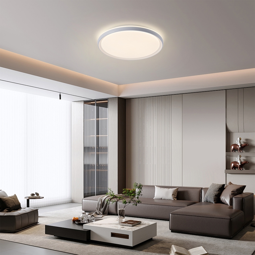 Brilagi - RIVO LED Dimmable Ceiling Light LED/72W/230V 3000-6000K White Ø 50 cm + Remote Control