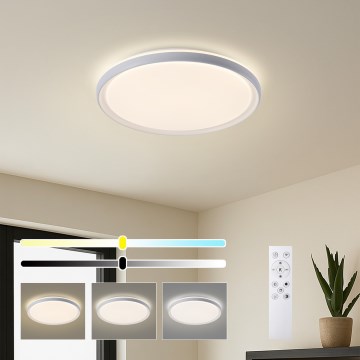 Brilagi - RIVO LED Dimmable Ceiling Light LED/72W/230V 3000-6000K White Ø 50 cm + Remote Control