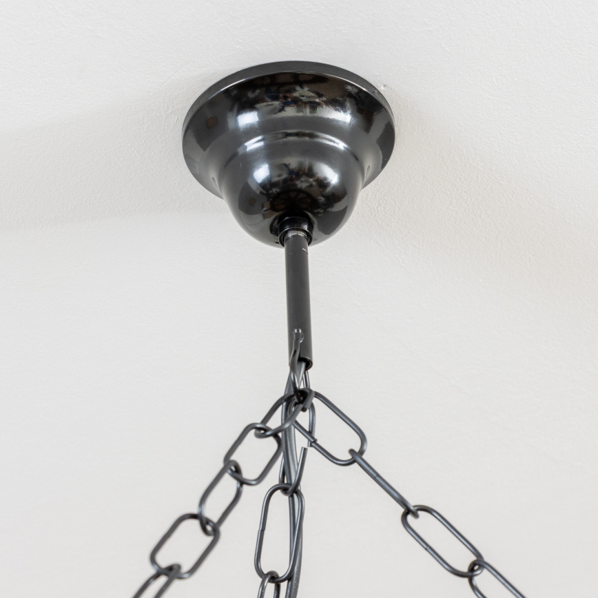 Brilagi - ROATA Chain-hung Chandelier 5xE14/40W/230V Ø 70 cm beech/walnut