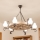 Brilagi - ROATA chain-hung chandelier 6xE14/40W/230V, oak