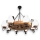 Brilagi - ROATA chain-hung chandelier, 8 x E14 (max. 40 W) / 230 V, Ø 70 cm, beech