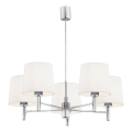 Brilagi - Rod Chandelier MONTE 5xE27/15W/230V cream/polished chrome