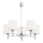 Brilagi - Rod Chandelier MONTE 5xE27/15W/230V cream/polished chrome