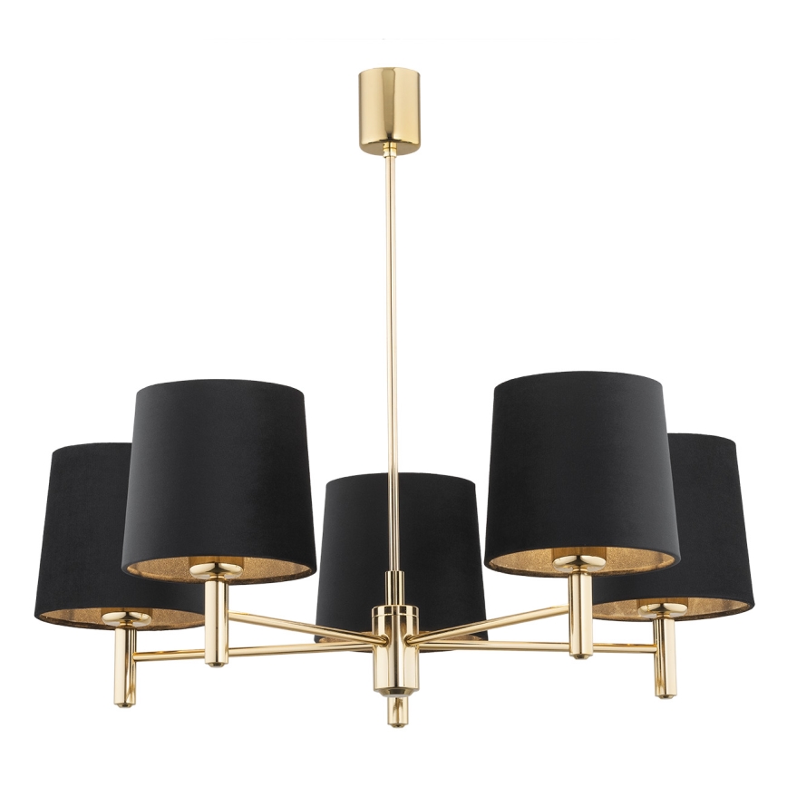 BRILAGI - Rod chandelier MONTE 5xE27/60W/230V black/gold