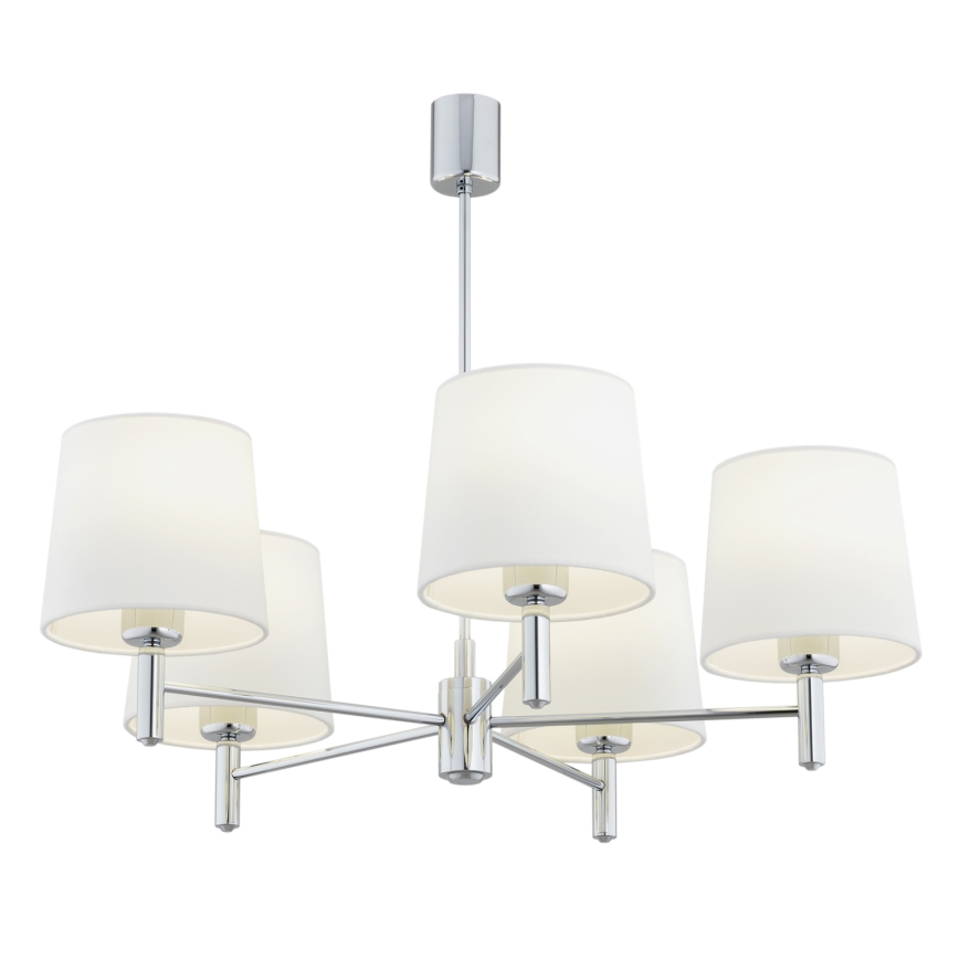 BRILAGI - Rod Chandelier MONTE 5xE27/60W/230V cream/polished chrome