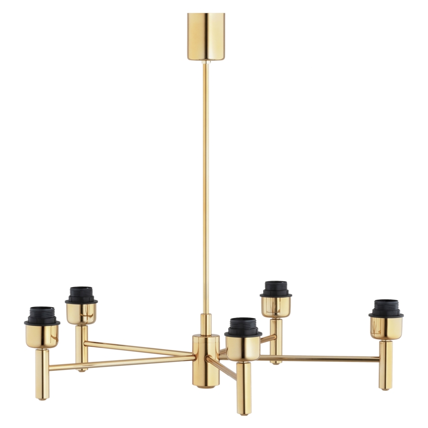 BRILAGI - Rod-mounted chandelier MONTE 5xE27/60W/230V beige/gold