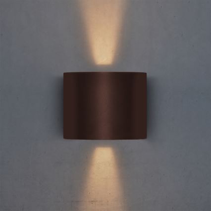 Brilagi - RONDO LED Outdoor Wall Light, 6W, 230V, Brown, IP54