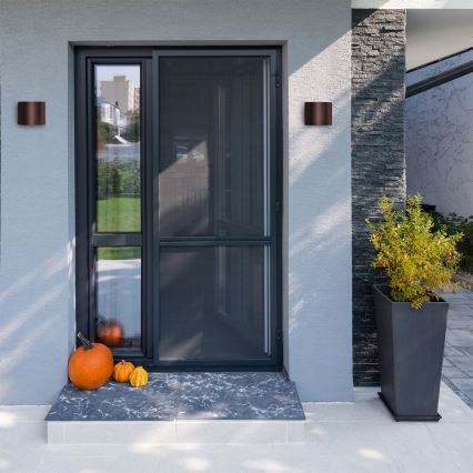 Brilagi - RONDO LED Outdoor Wall Light, 6W, 230V, Brown, IP54