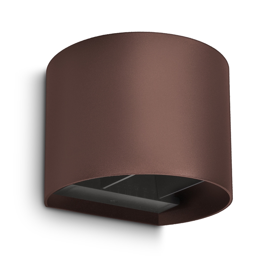 Brilagi - RONDO LED Outdoor Wall Light, 6W, 230V, Brown, IP54