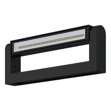 Brilagi - SALERNO LED Outdoor Wall Light, 12W/230V, 35.5 cm, Black, IP65