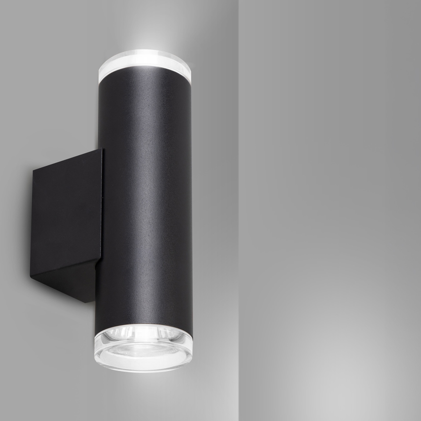 Brilagi - SELE AQUA Bathroom Wall Spotlight 2x GU10/30W/230V IP44, Black