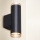 Brilagi - SELE AQUA Bathroom Wall Spotlight 2x GU10/30W/230V IP44, Black