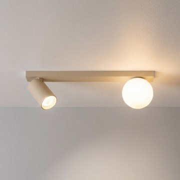 Brilagi - SELE BALL spotlight 1xGU10/30W/230V + 1xG9/10W beige