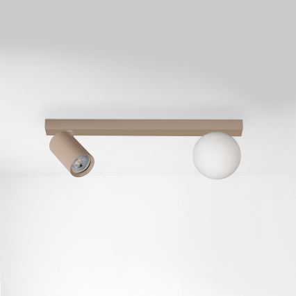 Brilagi - SELE BALL spotlight 1xGU10/30W/230V + 1xG9/10W beige
