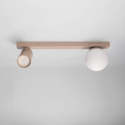 Brilagi - SELE BALL spotlight 1xGU10/30W/230V + 1xG9/10W beige