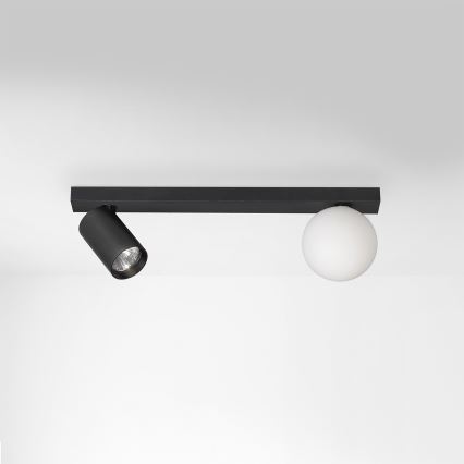 Brilagi - SELE BALL Spotlight 1xGU10/30W/230V + 1xG9/10W Black