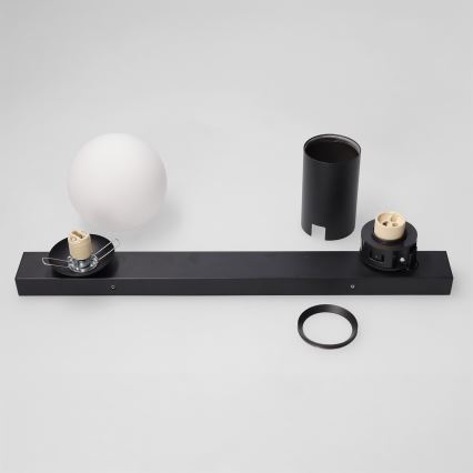 Brilagi - SELE BALL Spotlight 1xGU10/30W/230V + 1xG9/10W Black
