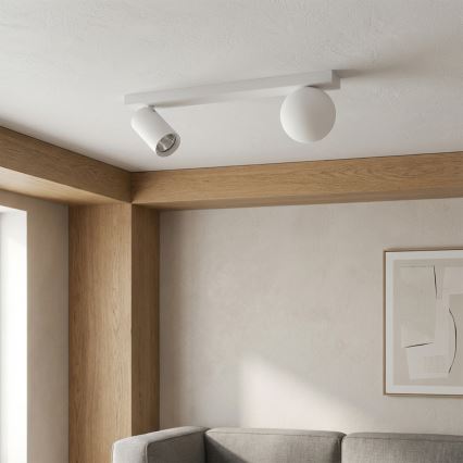 Brilagi - SELE BALL spotlight 1xGU10/30W/230V + 1xG9/10W white