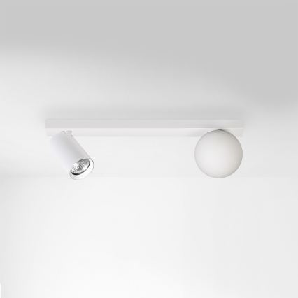 Brilagi - SELE BALL spotlight 1xGU10/30W/230V + 1xG9/10W white