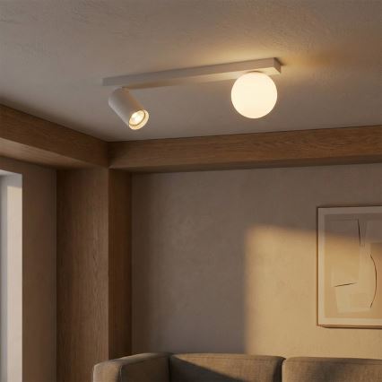 Brilagi - SELE BALL spotlight 1xGU10/30W/230V + 1xG9/10W white