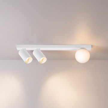 Brilagi - SELE BALL spotlight 2xGU10/30W/230V + 1xG9/10W white