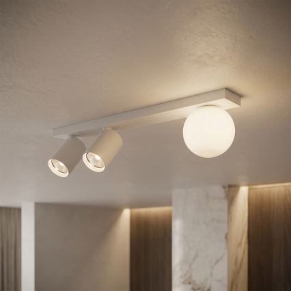 Brilagi - SELE BALL spotlight 2xGU10/30W/230V + 1xG9/10W white
