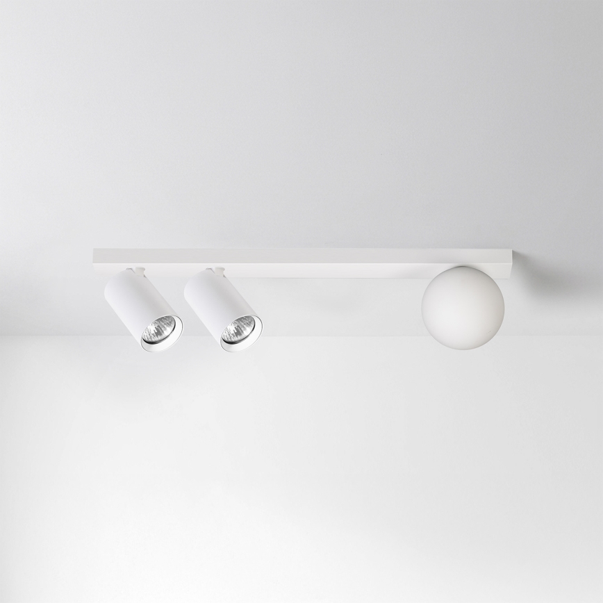 Brilagi - SELE BALL spotlight 2xGU10/30W/230V + 1xG9/10W white