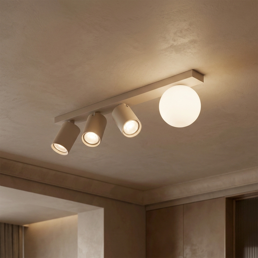 Brilagi - SELE BALL spotlight 3xGU10/30W/230V + 1xG9/10W beige