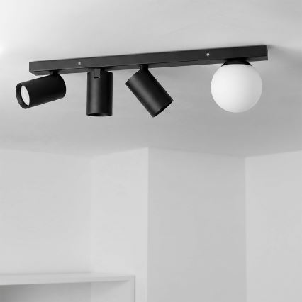 Brilagi - SELE BALL spotlight 3xGU10/30W/230V + 1xG9/10W black