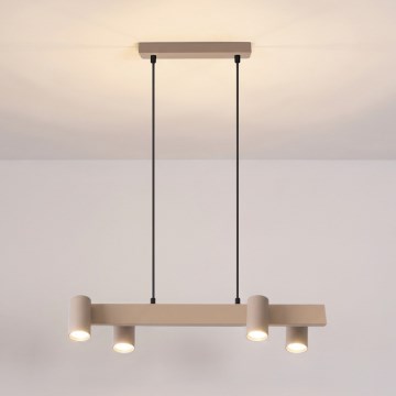 Brilagi - SELE Cable Pendant Light 4x GU10 / 30W / 230V, Beige
