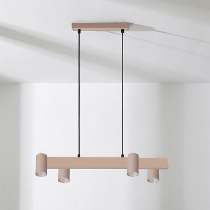 Brilagi - SELE Cable Pendant Light 4x GU10 / 30W / 230V, Beige