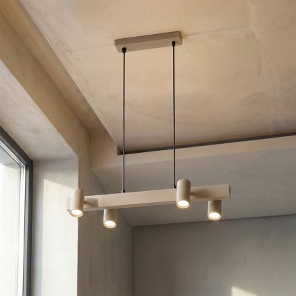 Brilagi - SELE Cable Pendant Light 4x GU10 / 30W / 230V, Beige