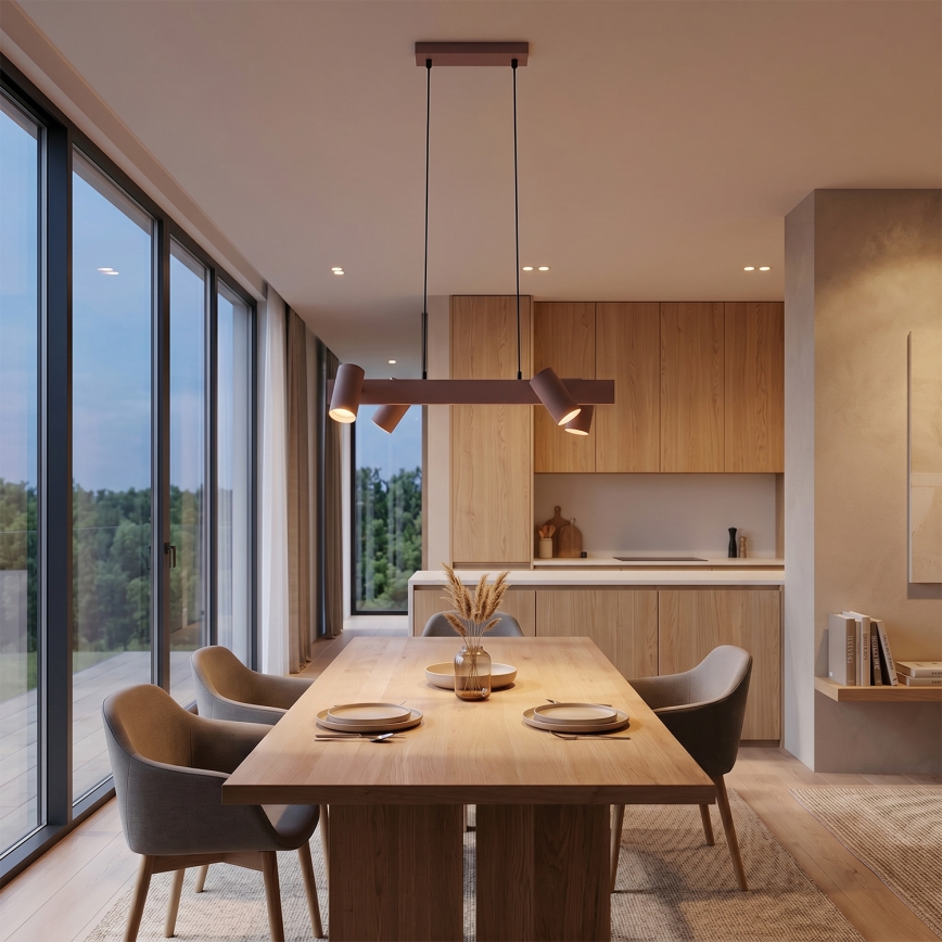 Brilagi - SELE Cable Pendant Light 4x GU10 / 30W / 230V, Beige