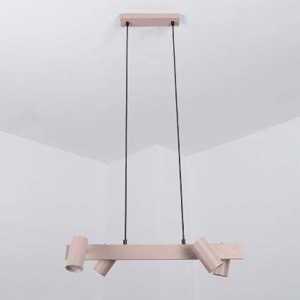 Brilagi - SELE Cable Pendant Light 4x GU10 / 30W / 230V, Beige