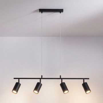 Brilagi - SELE Cable Pendant Light 4xGU10/30W/230V Black